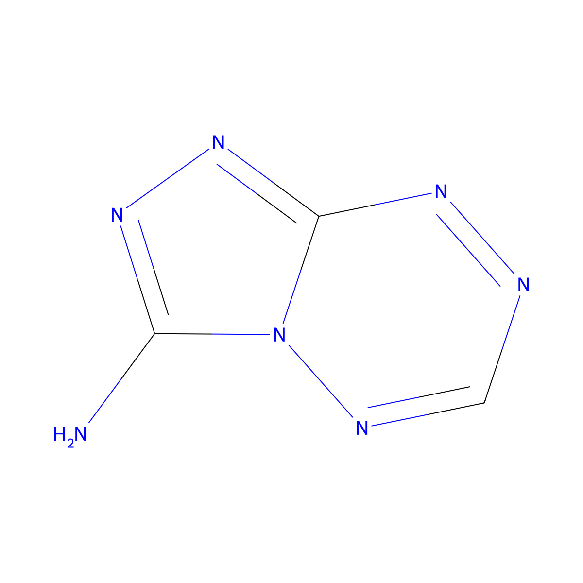 [1,2,4]Triazolo[4,3-b][1,2,4,5]tetrazin-3-amine molecular structure, CAS 1239374-48-1
