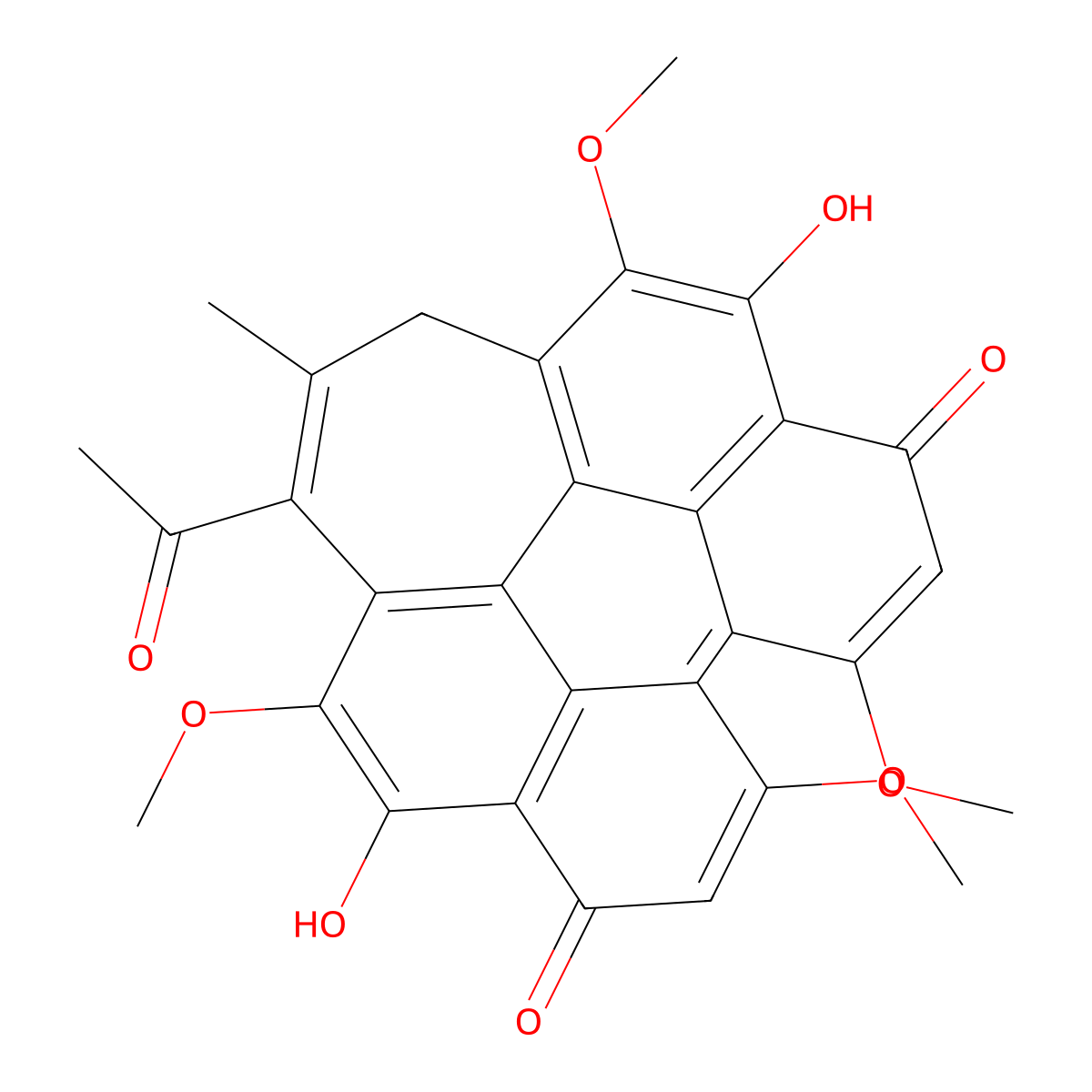 Hypocrellin B molecular structure, CAS 123940-54-5