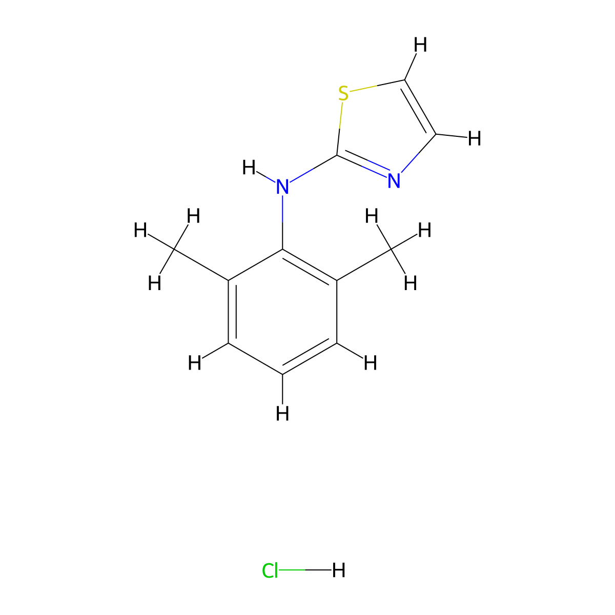Xylazole molecular structure, CAS 123941-49-1