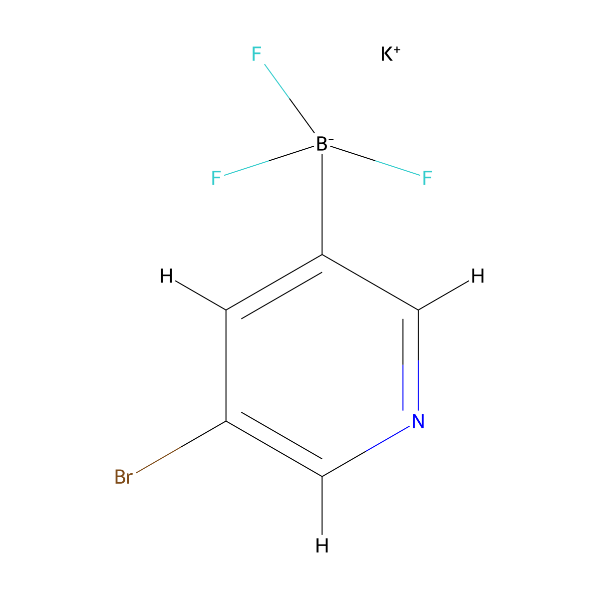 Potassium 5-bromopyridine-3-trifluoroborate molecular structure, CAS 1239437-45-6