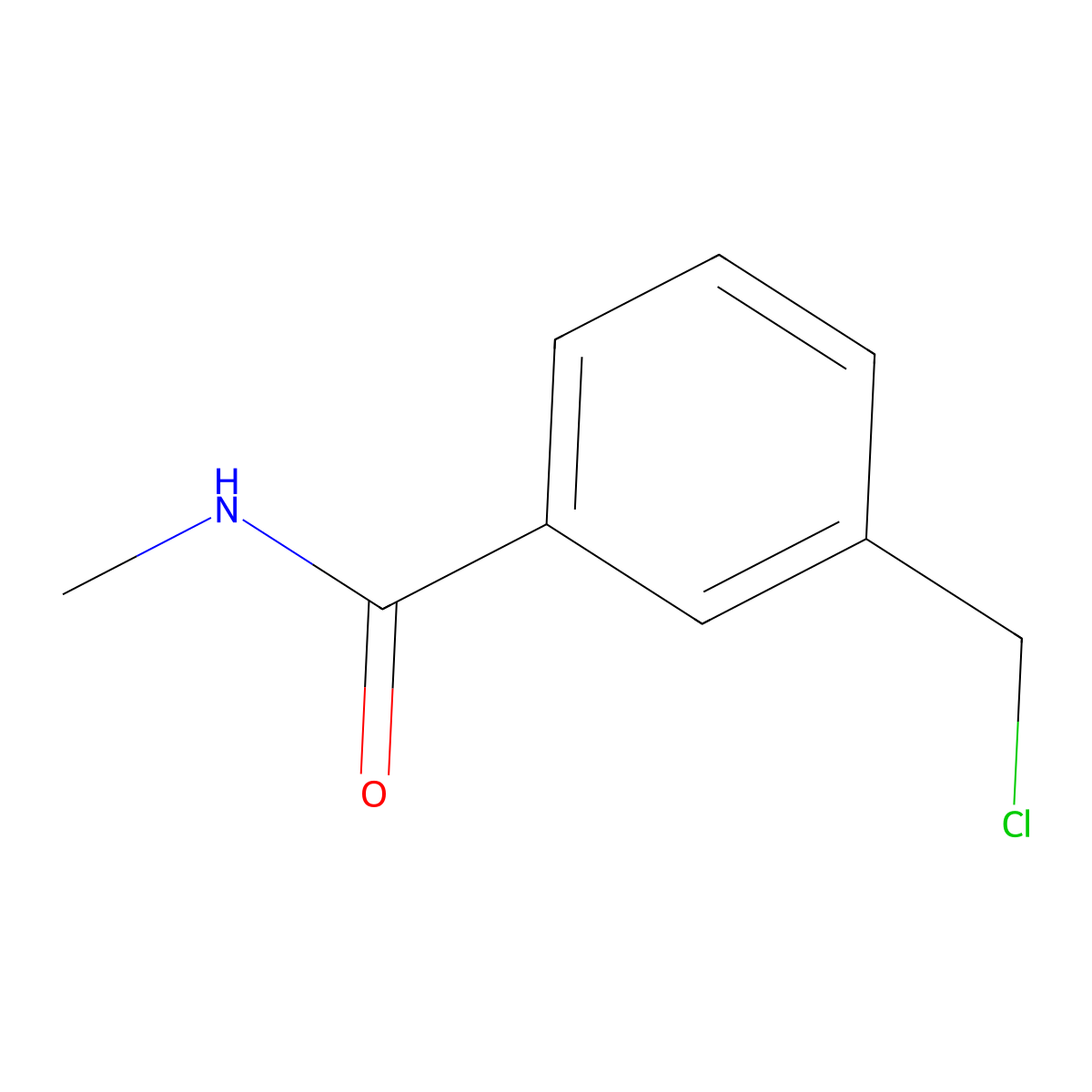 3-(chloromethyl)-N-methylbenzamide molecular structure, CAS 123944-75-2