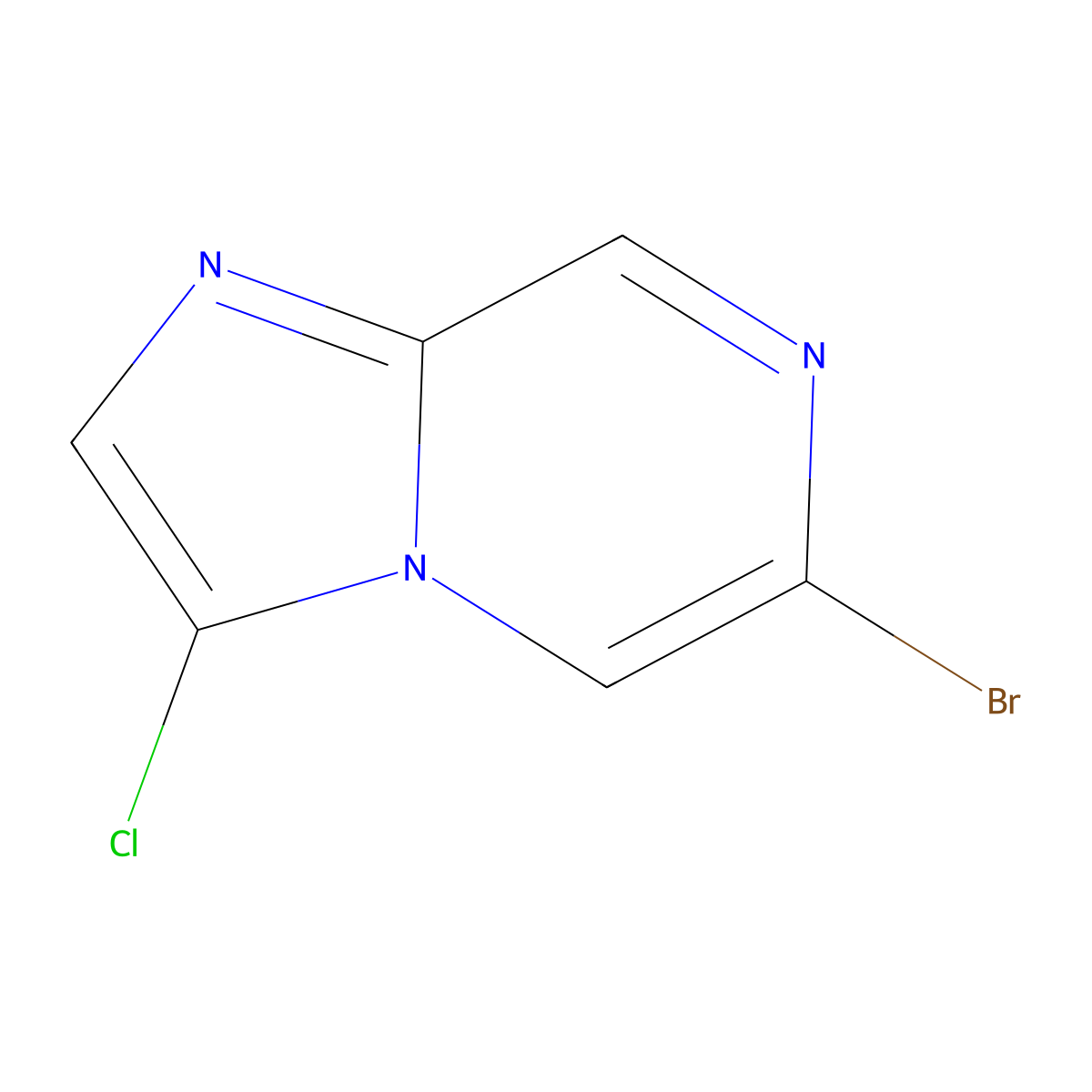 6-Bromo-3-chloroimidazo[1,2-a]pyrazine molecular structure, CAS 1239441-36-1