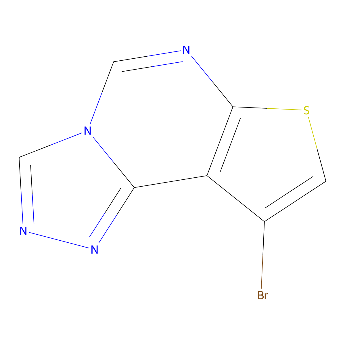 9-Bromothieno[3,2-e][1,2,4]triazolo[4,3-c]pyrimidine molecular structure, CAS 1239460-85-5