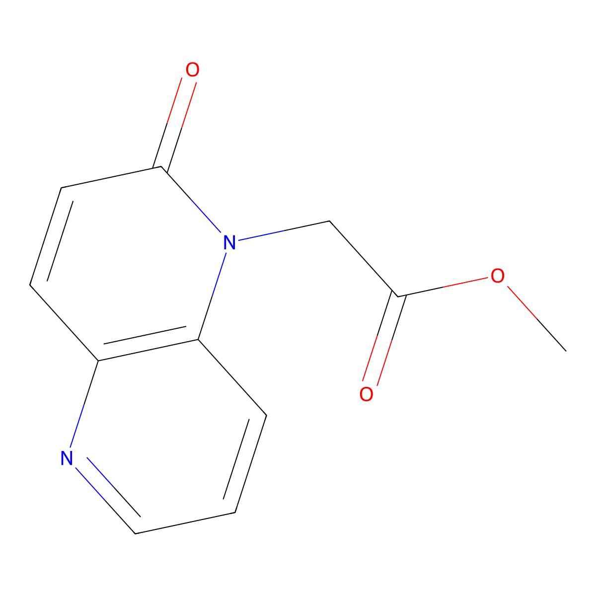 methyl 2-(2-oxo-1,5-naphthyridin-1(2H)-yl)acetate molecular structure, CAS 1239461-90-5