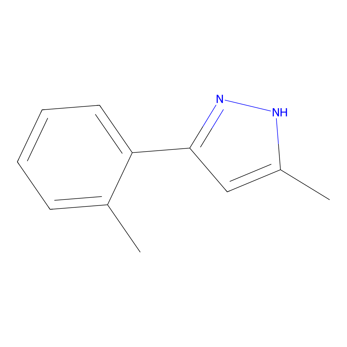 3-Methyl-5-o-tolyl-1H-pyrazole molecular structure, CAS 1239484-58-2