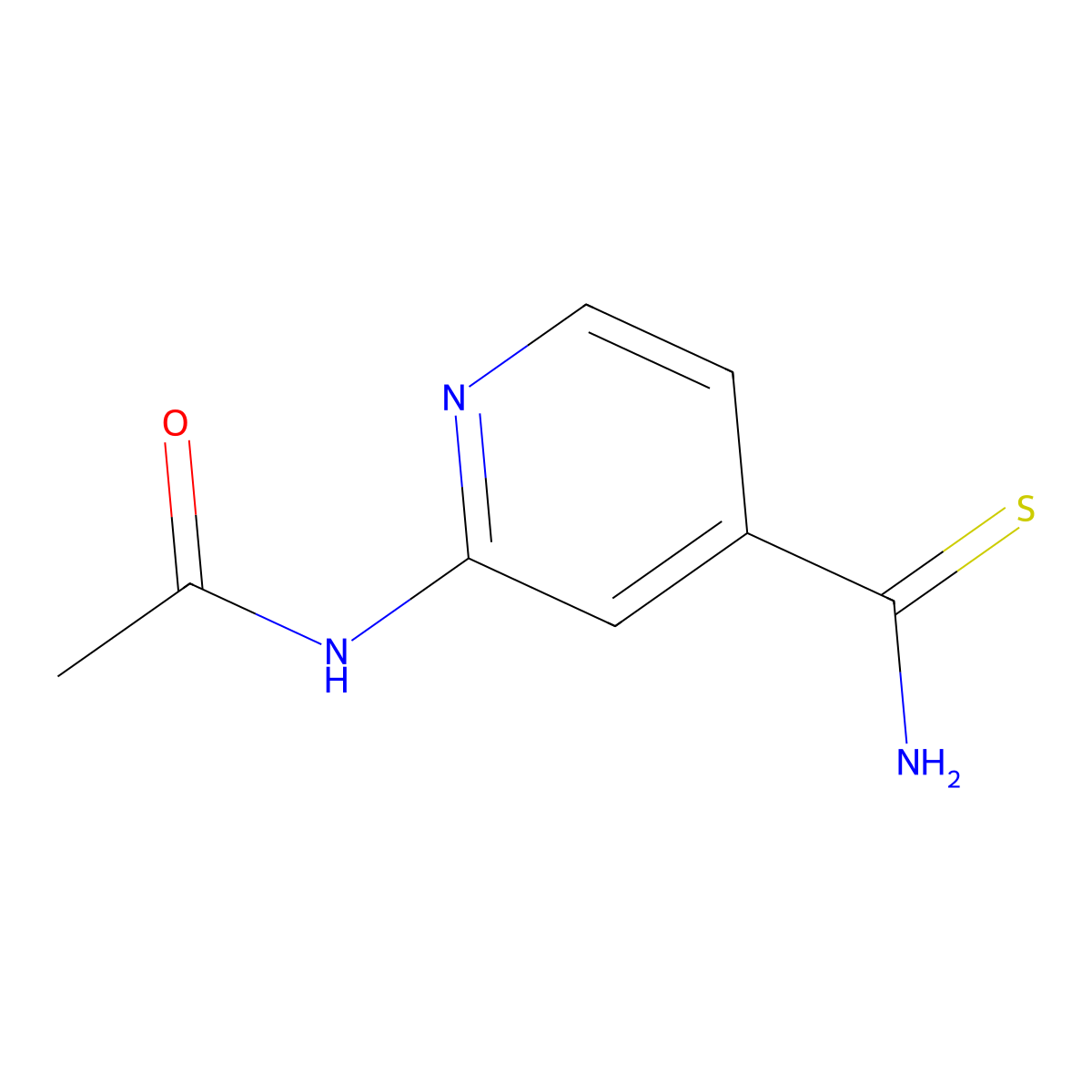 N-(4-carbamothioylpyridin-2-yl)acetamide molecular structure, CAS 1239503-32-2