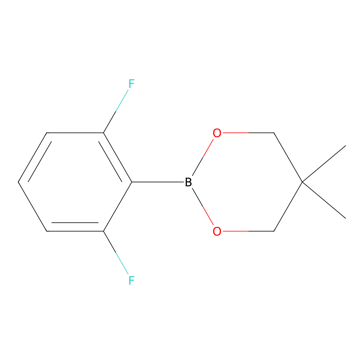 2-(2,6-Difluorophenyl)-5,5-dimethyl-1,3,2-dioxaborinane molecular structure, CAS 1239569-27-7