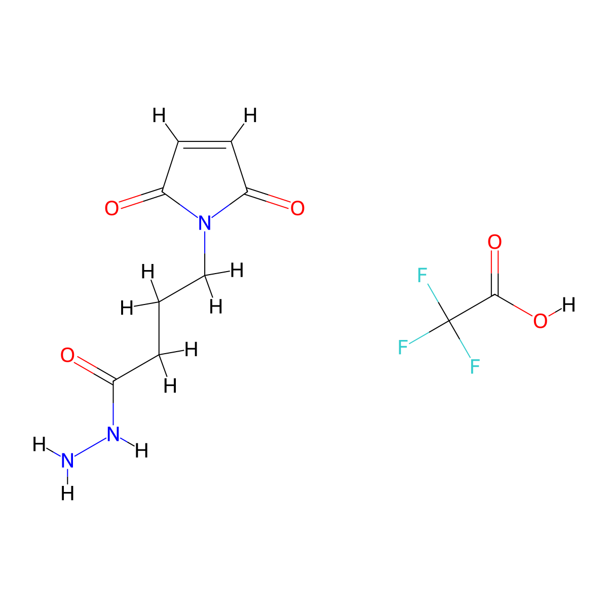 4-Maleimidobutyric Acid Hydrazide Trifluoroacetic Acid Salt molecular structure, CAS 1239587-68-8
