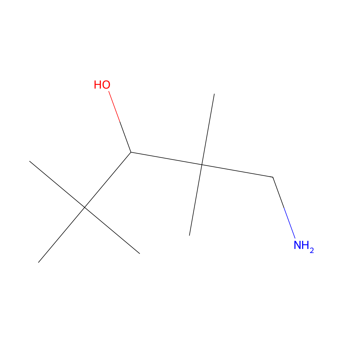 1-Amino-2,2,4,4-tetramethylpentan-3-ol molecular structure, CAS 1239596-75-8