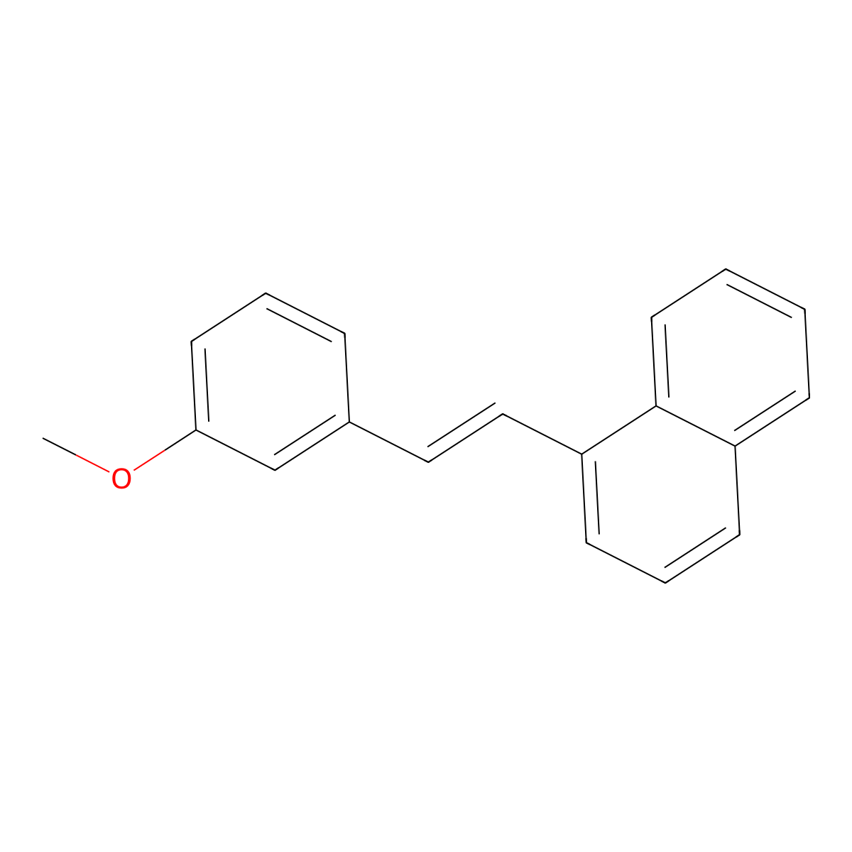 1-[2-(3-Methoxyphenyl)ethenyl]naphthalene molecular structure, CAS 1239603-55-4