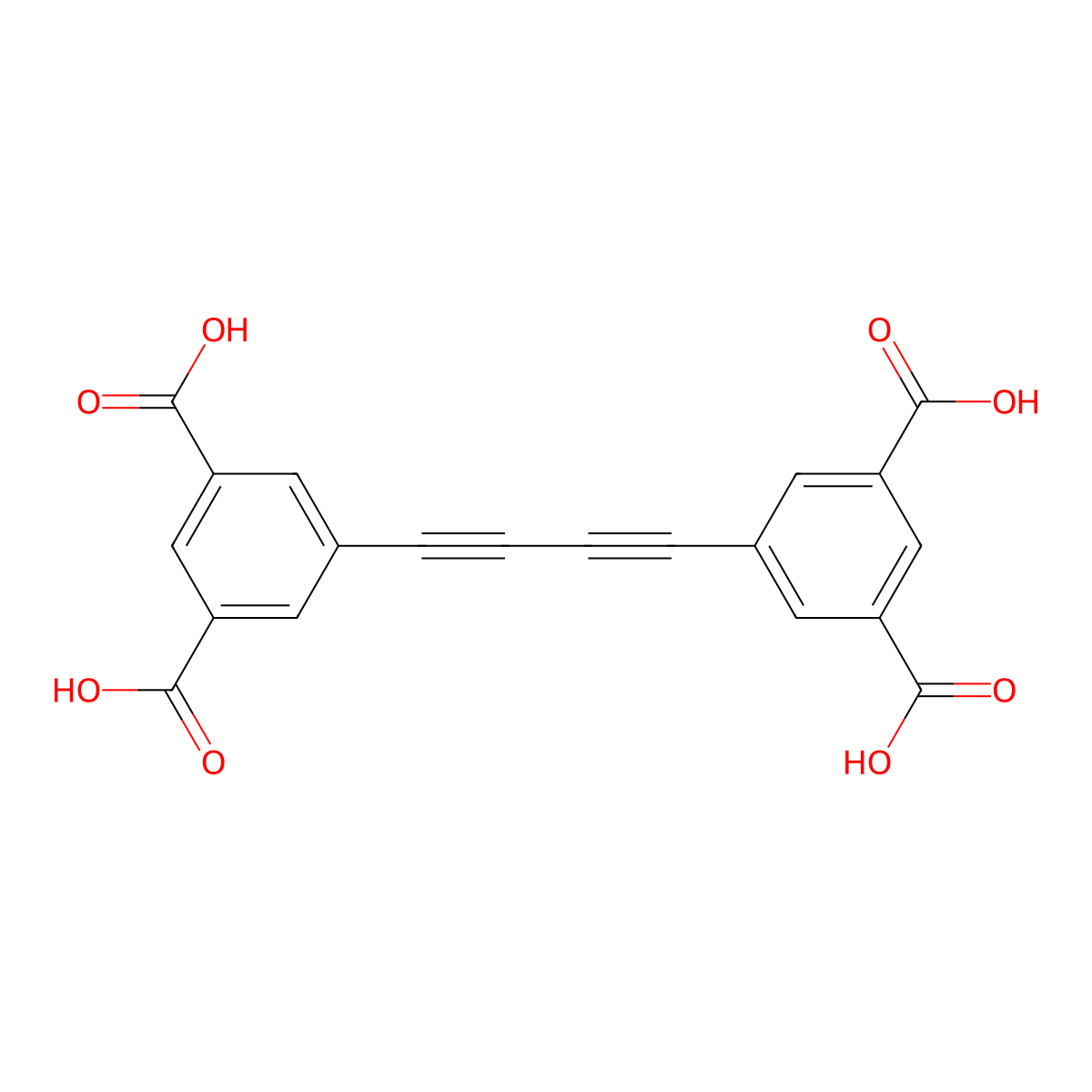 5,5'-(Buta-1,3-diyne-1,4-diyl)diisophthalic acid molecular structure, CAS 1239608-21-9