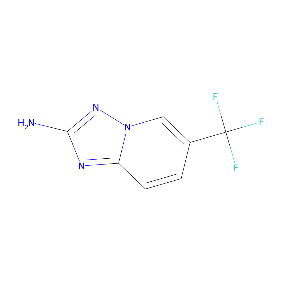 6-(Trifluoromethyl)-[1,2,4]triazolo[1,5-A]pyridin-2-amine molecular structure, CAS 1239648-22-6