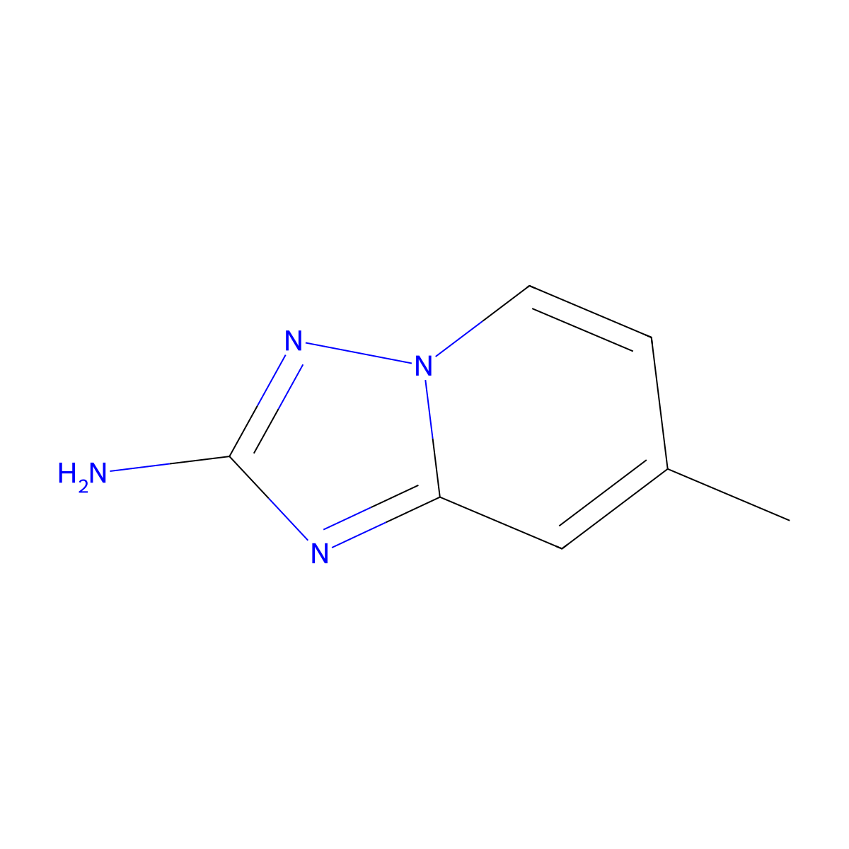 7-Methyl-[1,2,4]triazolo[1,5-a]pyridin-2-amine molecular structure, CAS 1239648-57-7