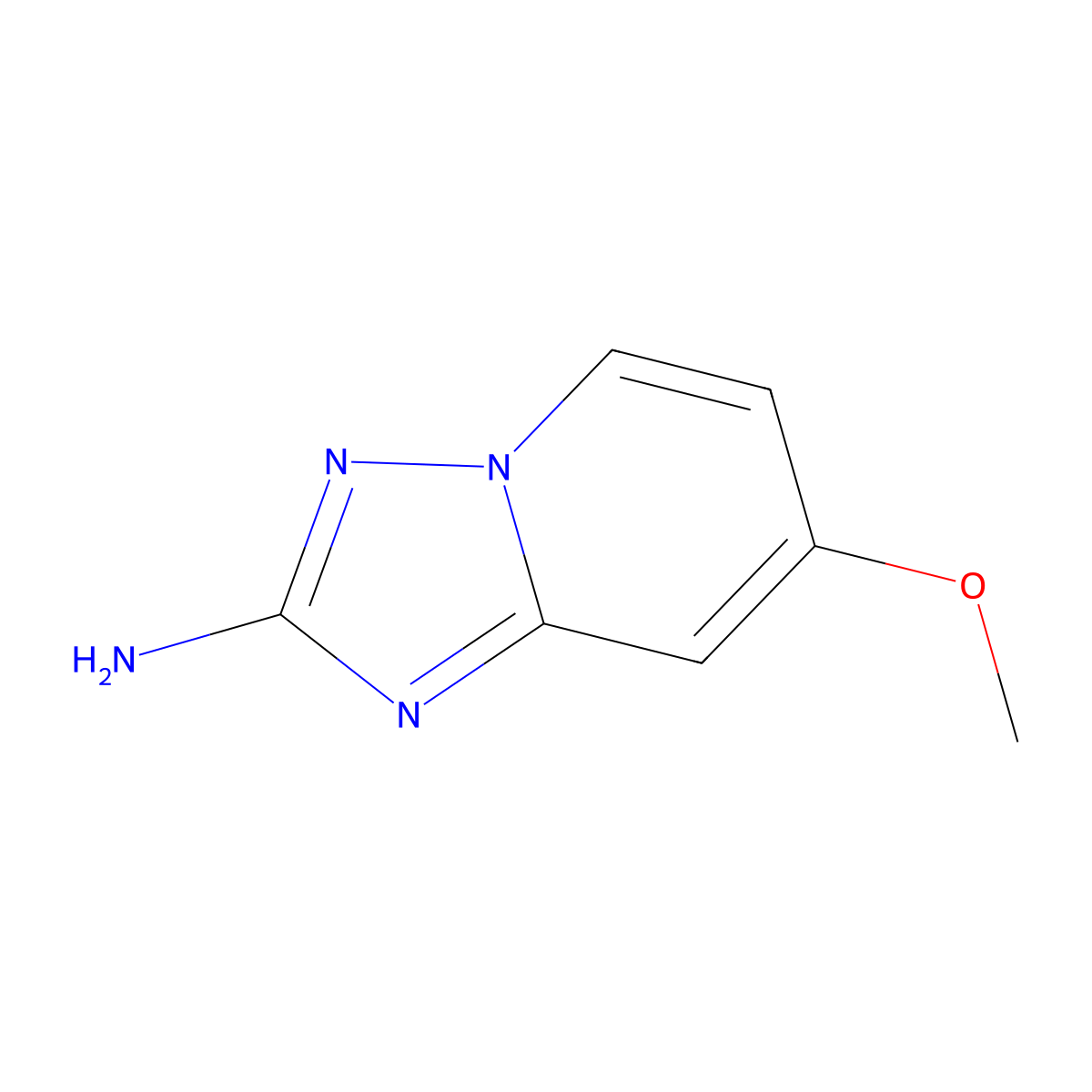 7-Methoxy-(1,2,4)triazolo(1,5-a)pyridin-2-amine molecular structure, CAS 1239648-98-6
