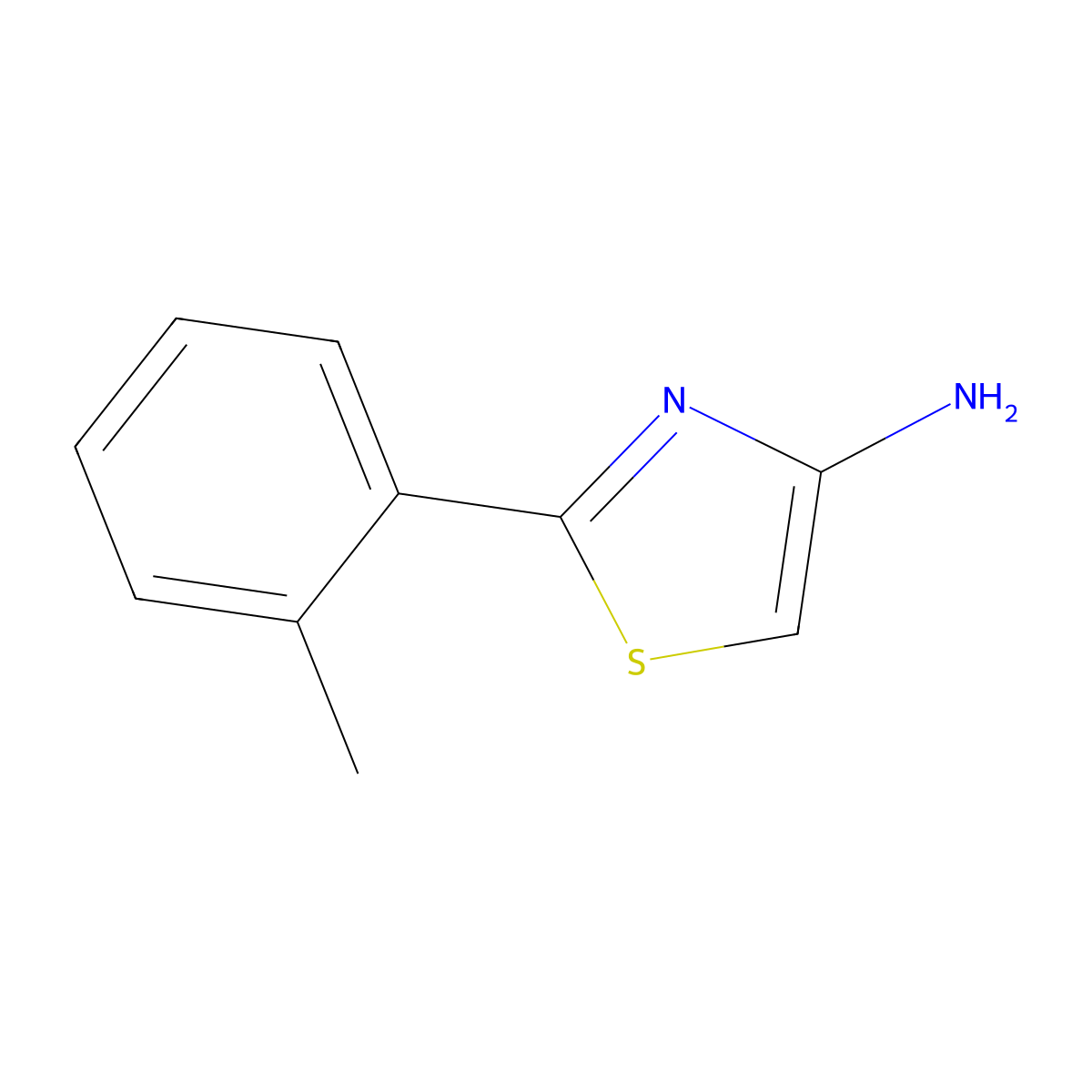 2-(o-Tolyl)thiazol-4-amine molecular structure, CAS 123970-58-1