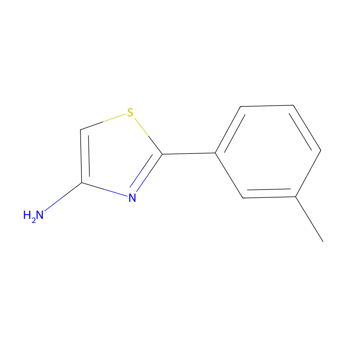 2-(m-Tolyl)thiazol-4-amine molecular structure, CAS 123970-59-2
