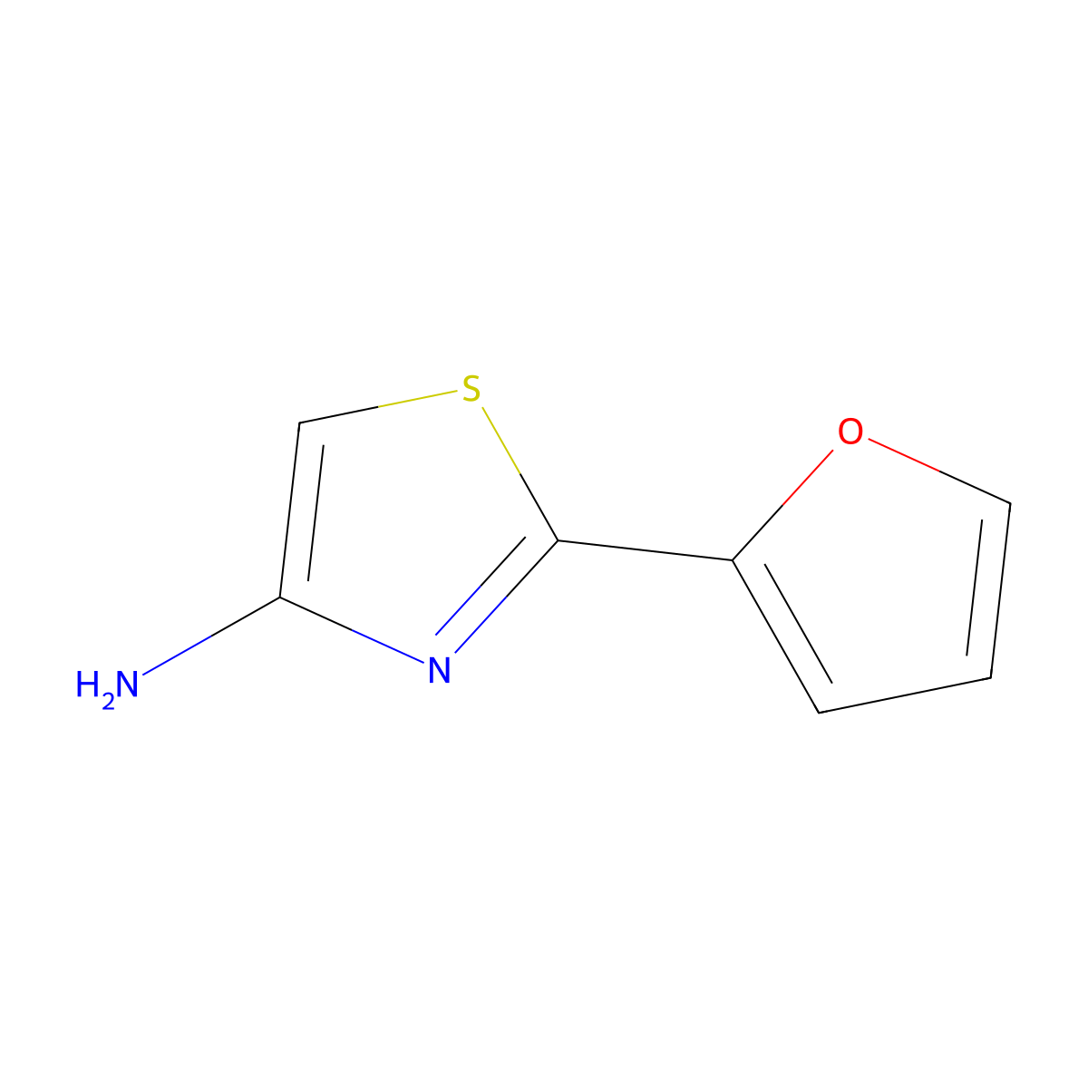4-Amino-2-(2-furyl)thiazole molecular structure, CAS 123970-77-4