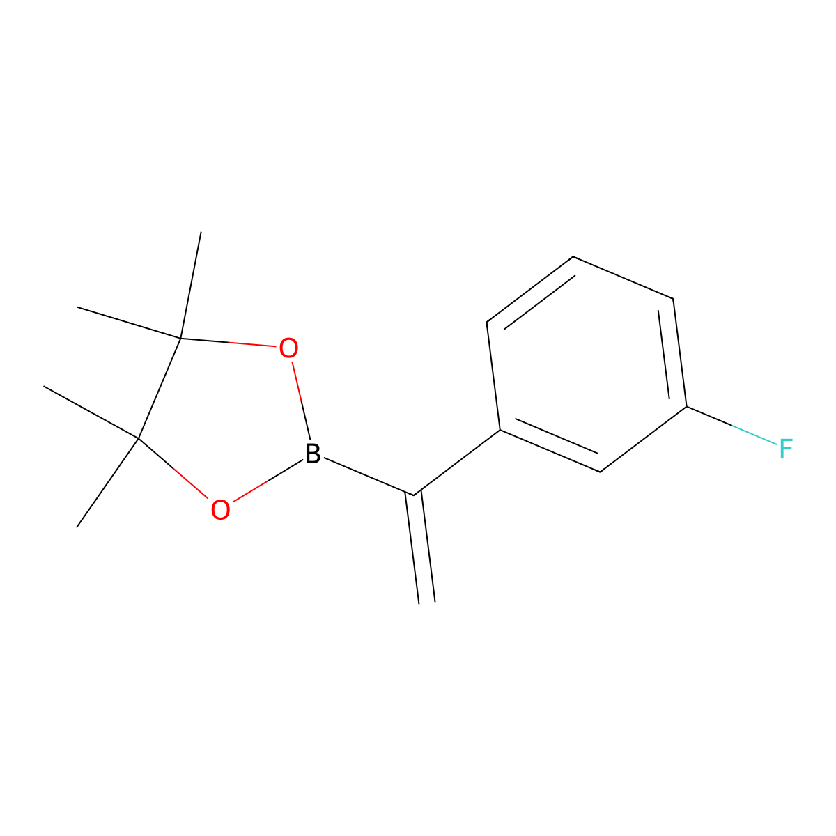 2-(1-(3-Fluorophenyl)vinyl)-4,4,5,5-tetramethyl-1,3,2-dioxaborolane molecular structure, CAS 1239700-55-0