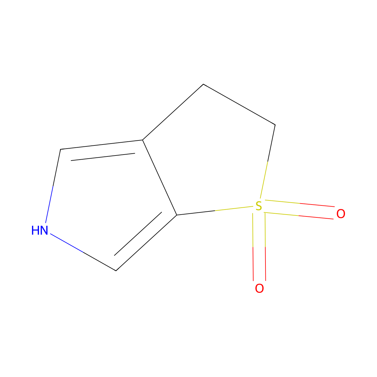 2H,3H,5H-1lambda6-thieno[2,3-c]pyrrole-1,1-dione molecular structure, CAS 1239717-06-6