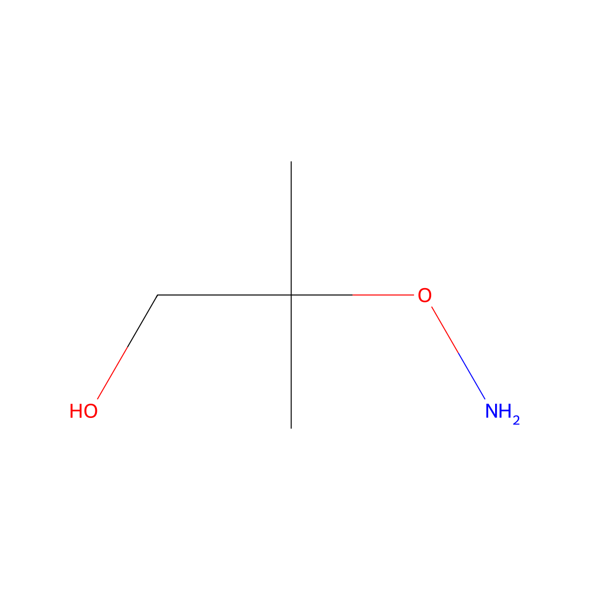 2-(Aminooxy)-2-methylpropan-1-ol molecular structure, CAS 123972-36-1