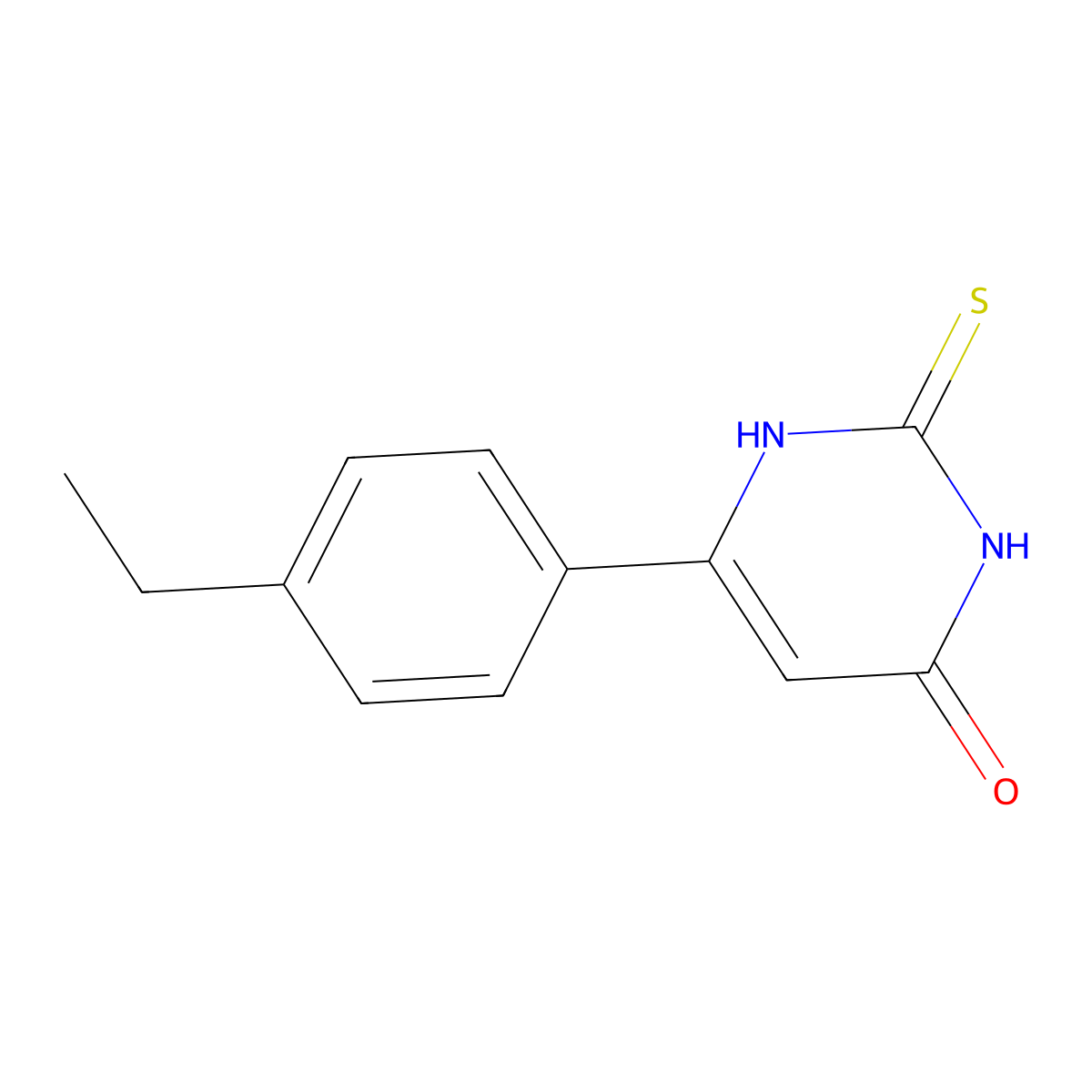 6-(4-ethylphenyl)-2-thioxo-2,3-dihydropyrimidin-4(1H)-one molecular structure, CAS 1239724-17-4
