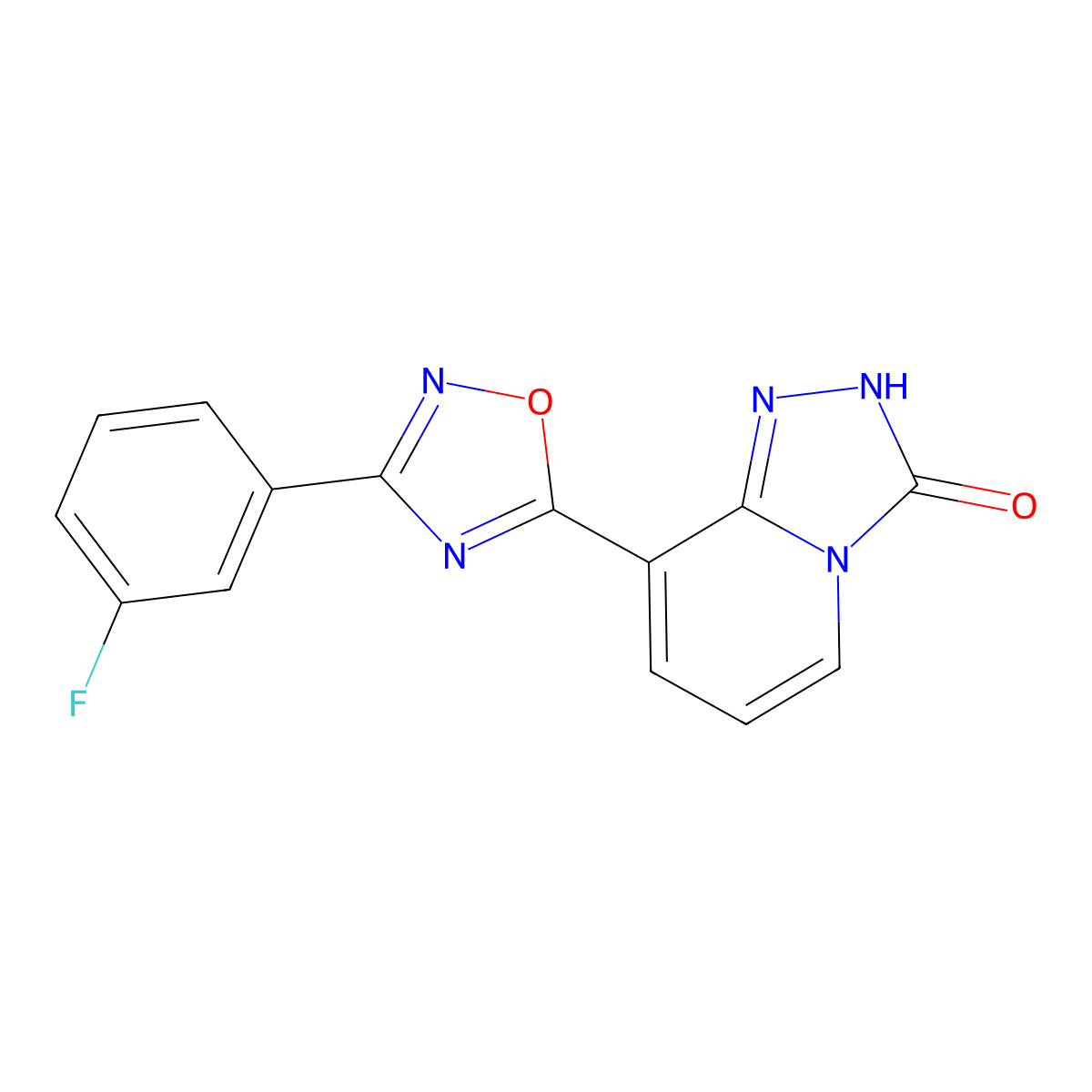 8-[3-(3-fluorophenyl)-1,2,4-oxadiazol-5-yl][1,2,4]triazolo[4,3-a]pyridin-3(2H)-one molecular structure, CAS 1239728-35-8