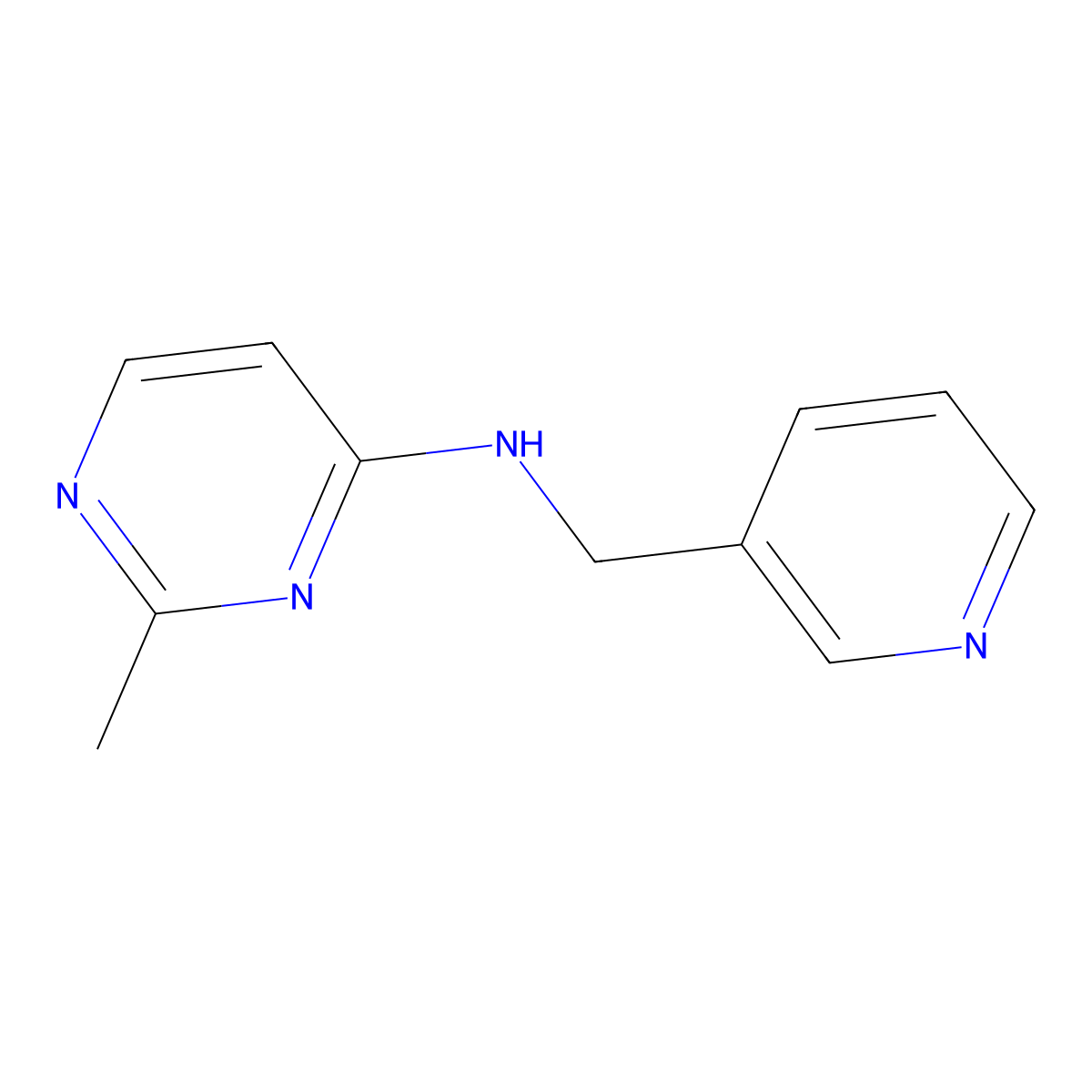 2-methyl-N-(pyridin-3-ylmethyl)pyrimidin-4-amine molecular structure, CAS 1239735-22-8
