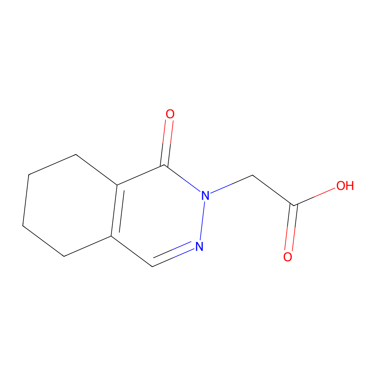 2-(1-Oxo-5,6,7,8-tetrahydrophthalazin-2(1H)-yl)acetic acid molecular structure, CAS 1239746-66-7