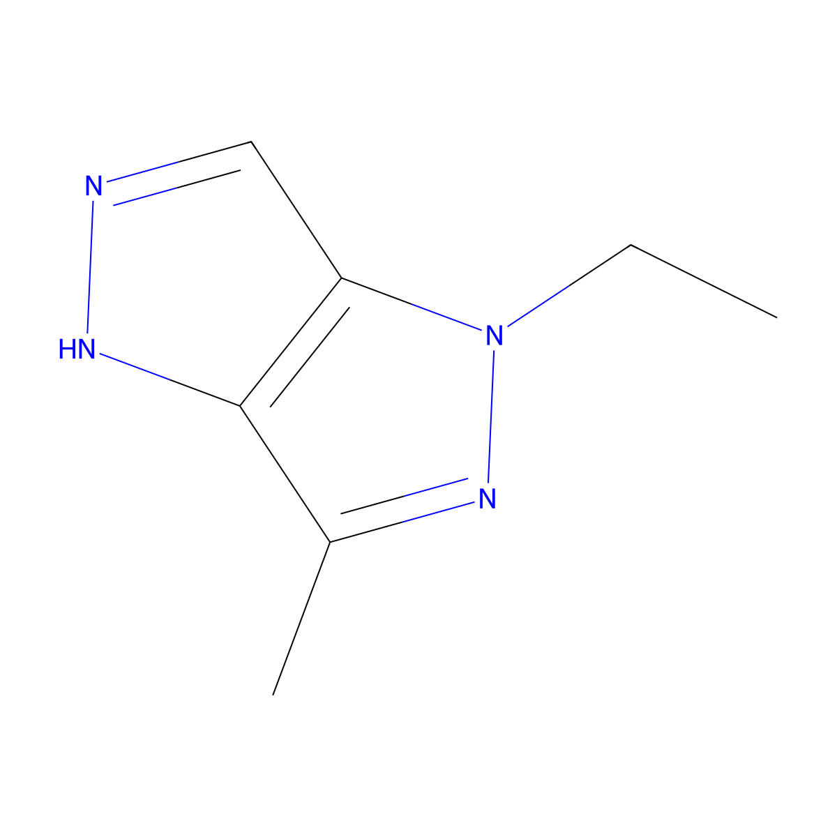 1-ethyl-3-methyl-1H,4H-[1,2]diazolo[4,3-c]pyrazole molecular structure, CAS 1239754-49-4