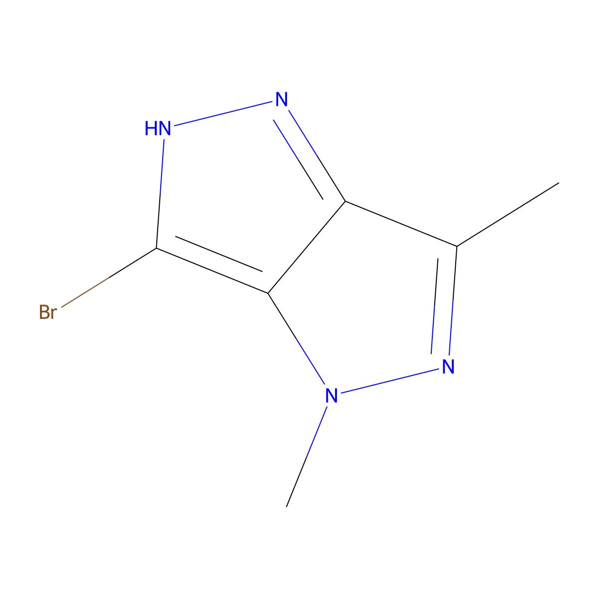 6-Bromo-1,3-dimethyl-1,4-dihydropyrazolo[4,3-c]pyrazole molecular structure, CAS 1239754-53-0