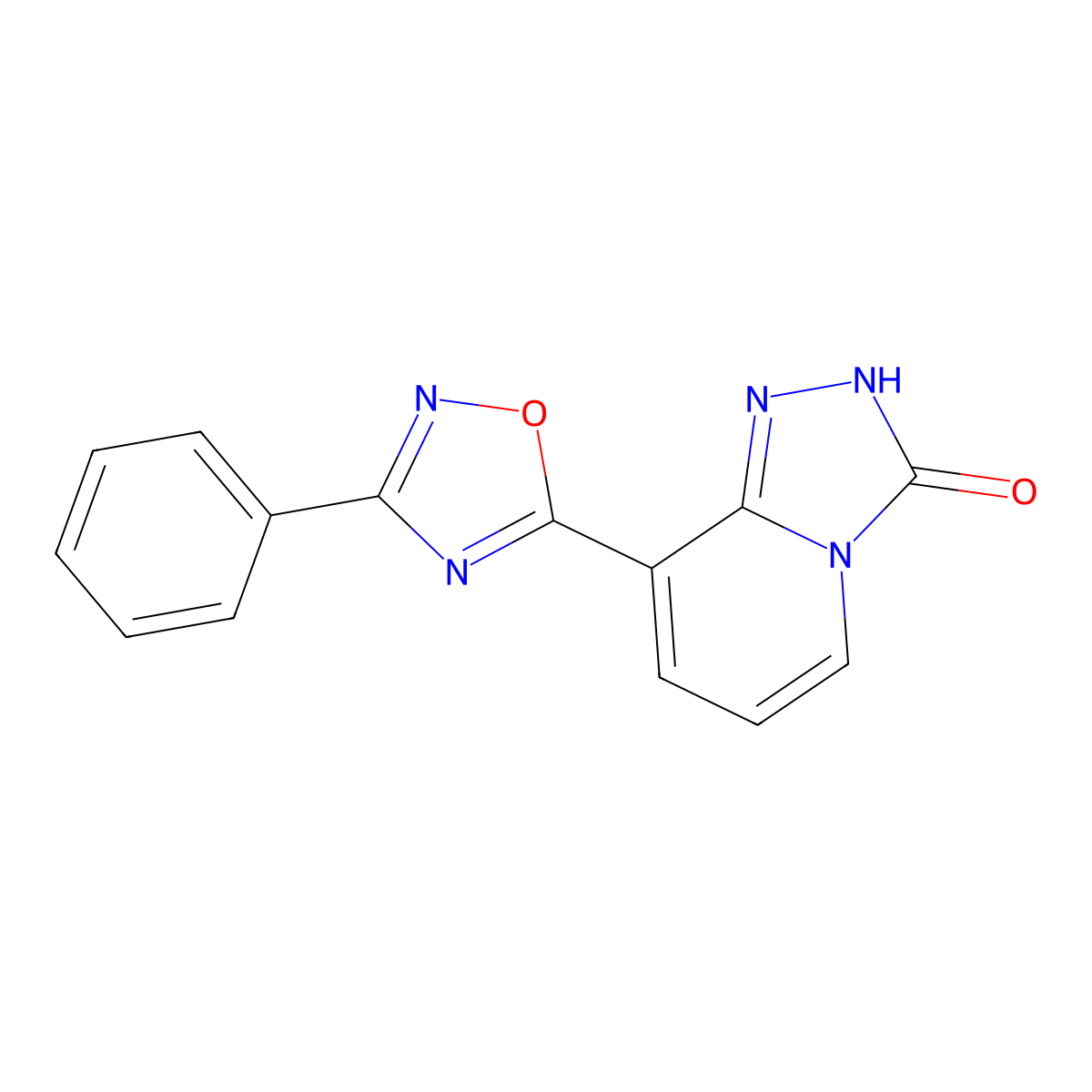8-(3-phenyl-1,2,4-oxadiazol-5-yl)[1,2,4]triazolo[4,3-a]pyridin-3(2H)-one molecular structure, CAS 1239755-06-6
