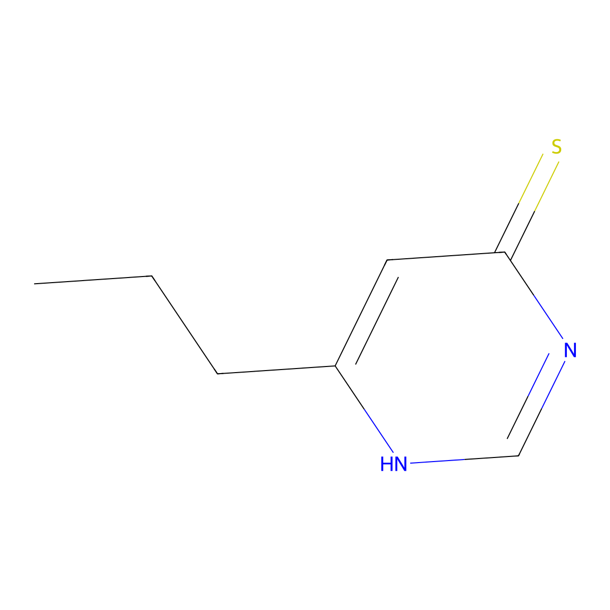 6-Propylpyrimidine-4-thiol molecular structure, CAS 1239759-14-8