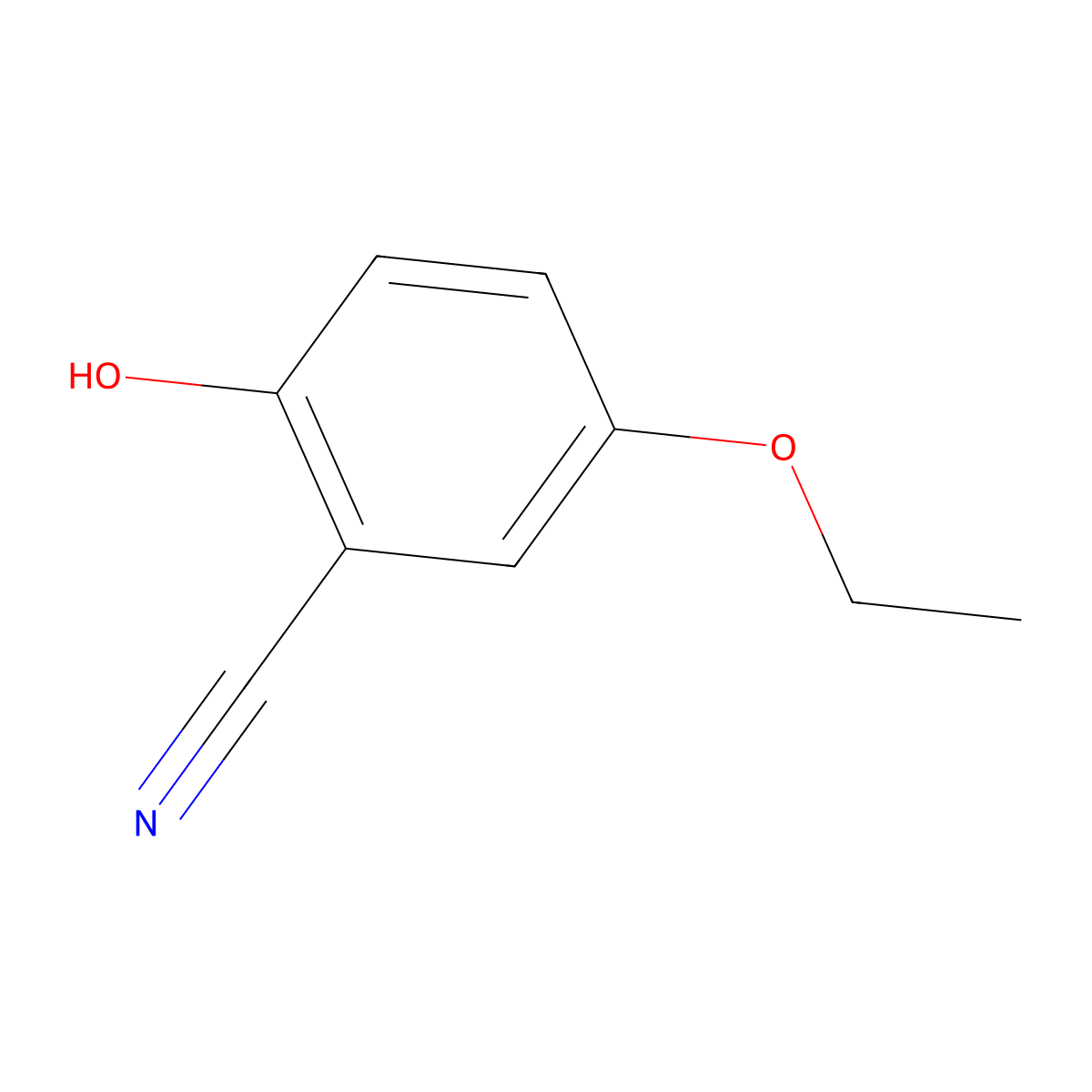 5-Ethoxy-2-hydroxybenzonitrile molecular structure, CAS 1239763-46-2