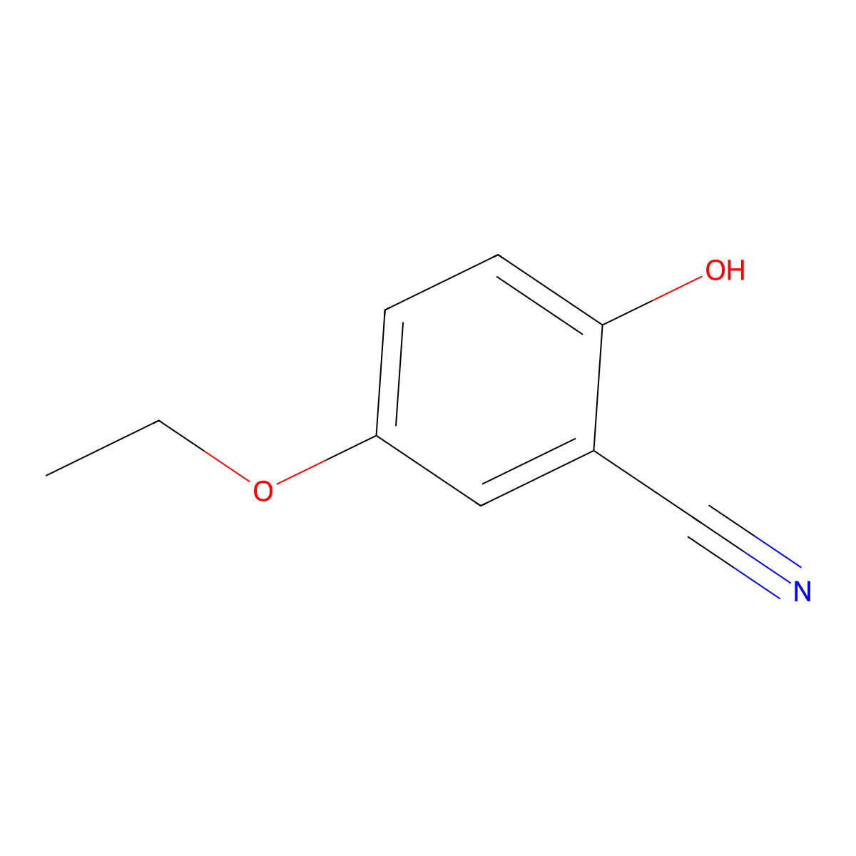 5-Ethoxy-2-hydroxybenzonitrile molecular structure, CAS 1239763-46-2