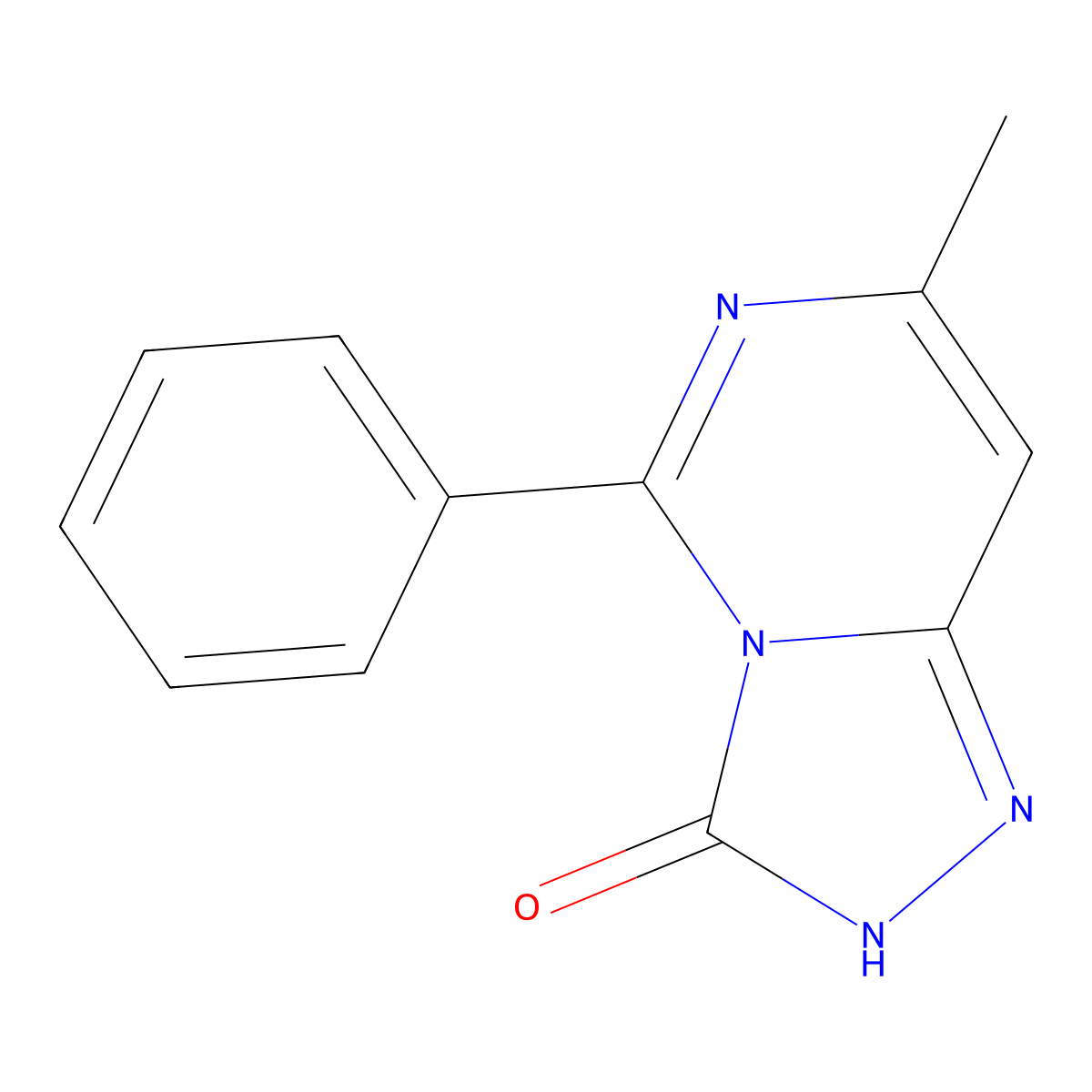 7-Methyl-5-phenyl-2H-[1,2,4]triazolo[4,3-C]pyrimidin-3-one molecular structure, CAS 1239765-84-4