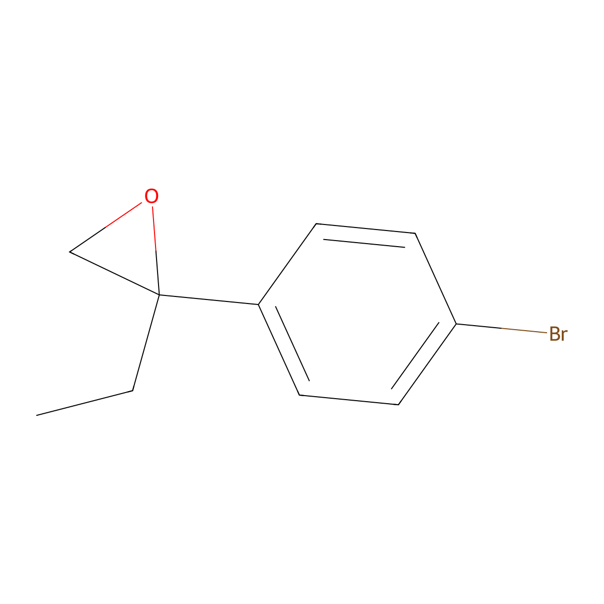 2-(4-Bromophenyl)-2-ethyloxirane molecular structure, CAS 1239766-83-6