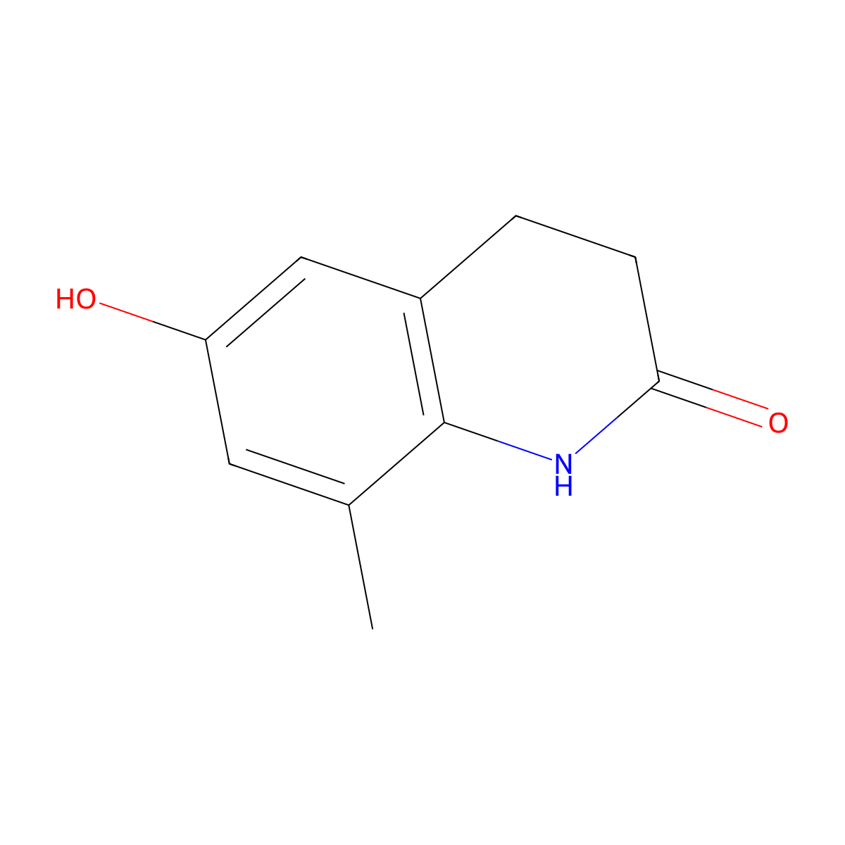 6-Hydroxy-8-methyl-1,2,3,4-tetrahydroquinolin-2-one molecular structure, CAS 1239768-83-2
