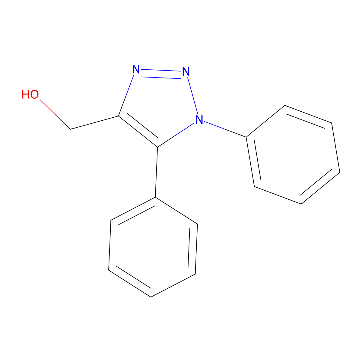 (1,5-Diphenyl-1H-1,2,3-triazol-4-yl)methanol molecular structure, CAS 1239769-05-1
