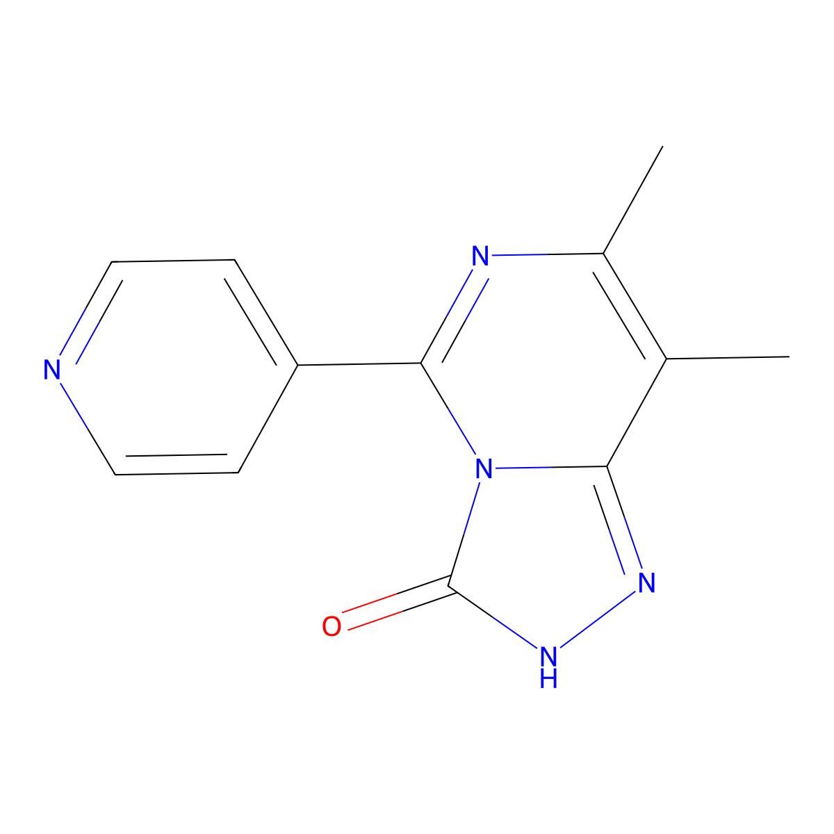 7,8-dimethyl-5-pyridin-4-yl[1,2,4]triazolo[4,3-c]pyrimidin-3(2H)-one molecular structure, CAS 1239769-56-2