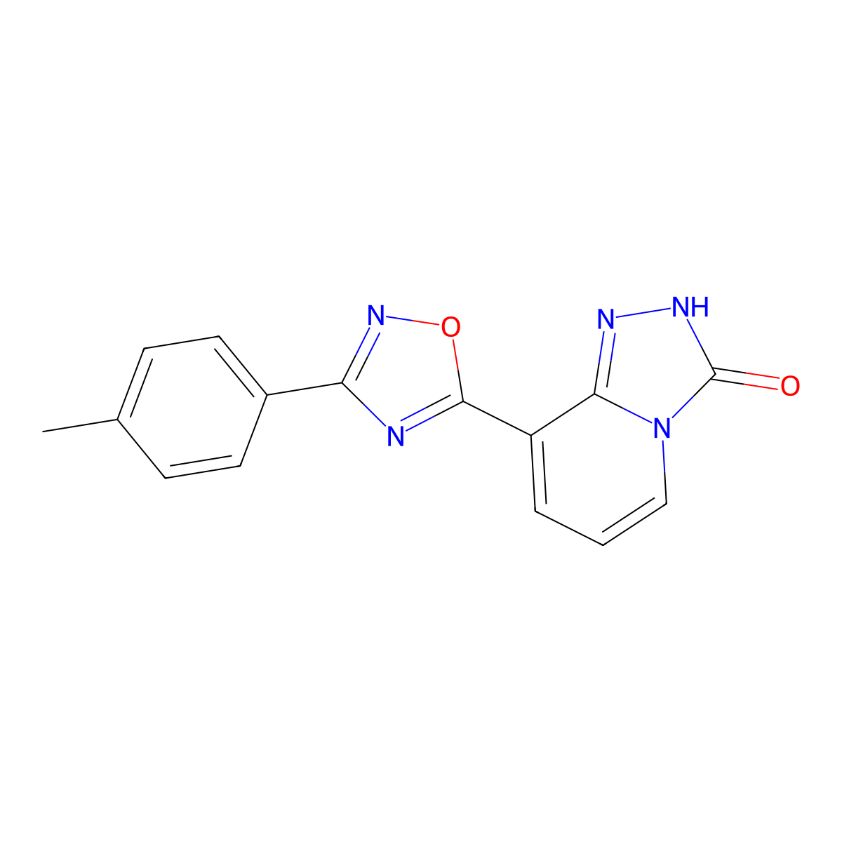 8-[3-(4-methylphenyl)-1,2,4-oxadiazol-5-yl][1,2,4]triazolo[4,3-a]pyridin-3(2H)-one molecular structure, CAS 1239776-62-5