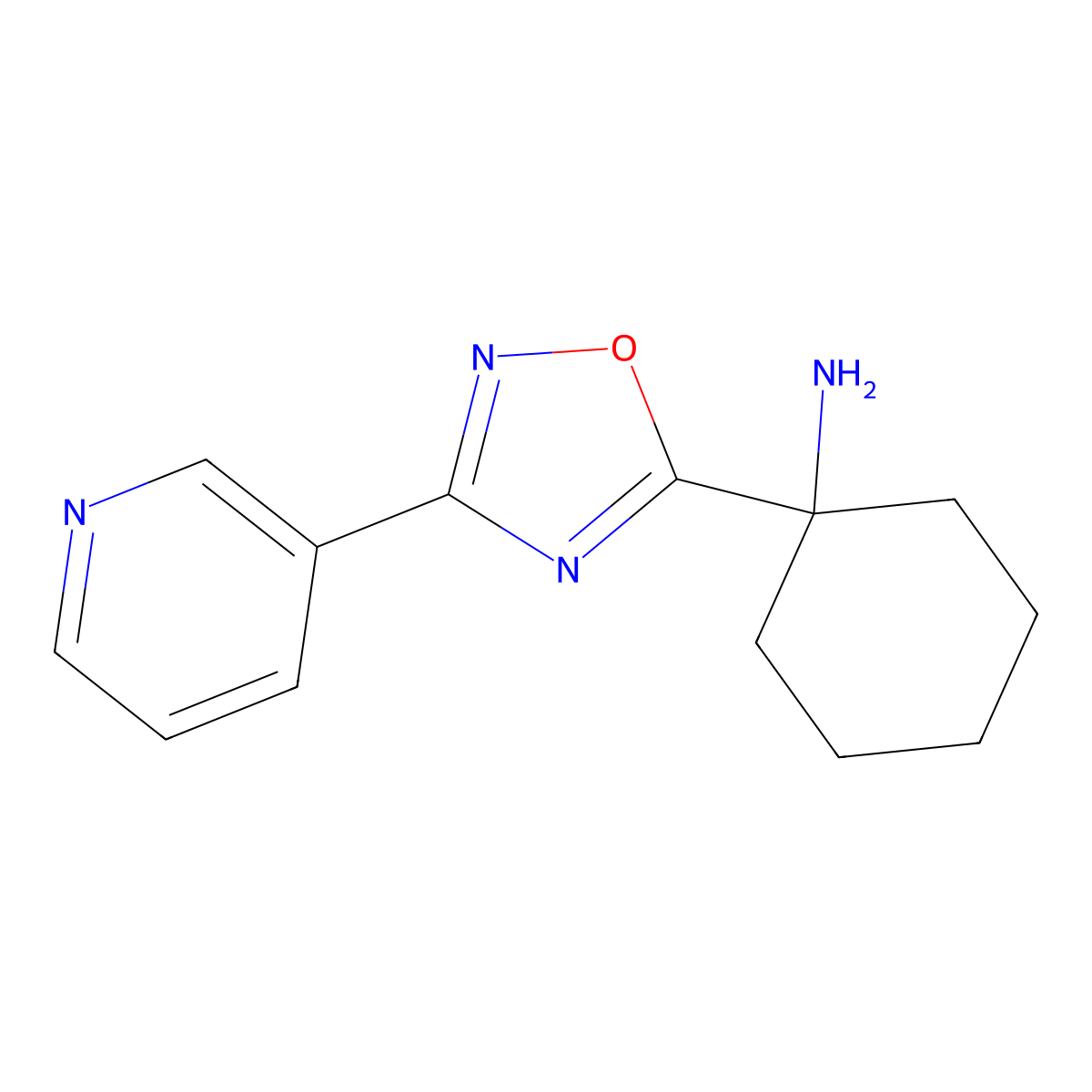 [1-(3-Pyridin-3-yl-1,2,4-oxadiazol-5-yl)cyclohexyl]amine molecular structure, CAS 1239783-95-9