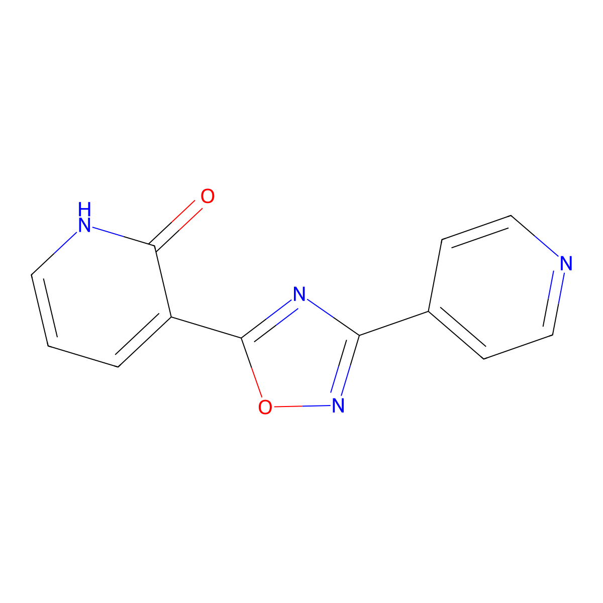 3-(3-pyridin-4-yl-1,2,4-oxadiazol-5-yl)pyridin-2(1H)-one molecular structure, CAS 1239787-61-1