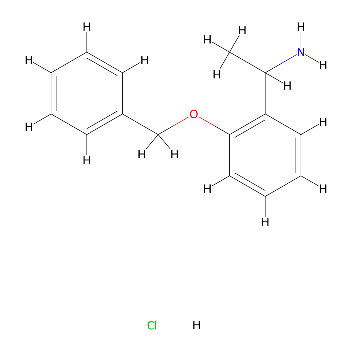 1-[2-(Benzyloxy)phenyl]ethan-1-amine hydrochloride molecular structure, CAS 123983-02-8