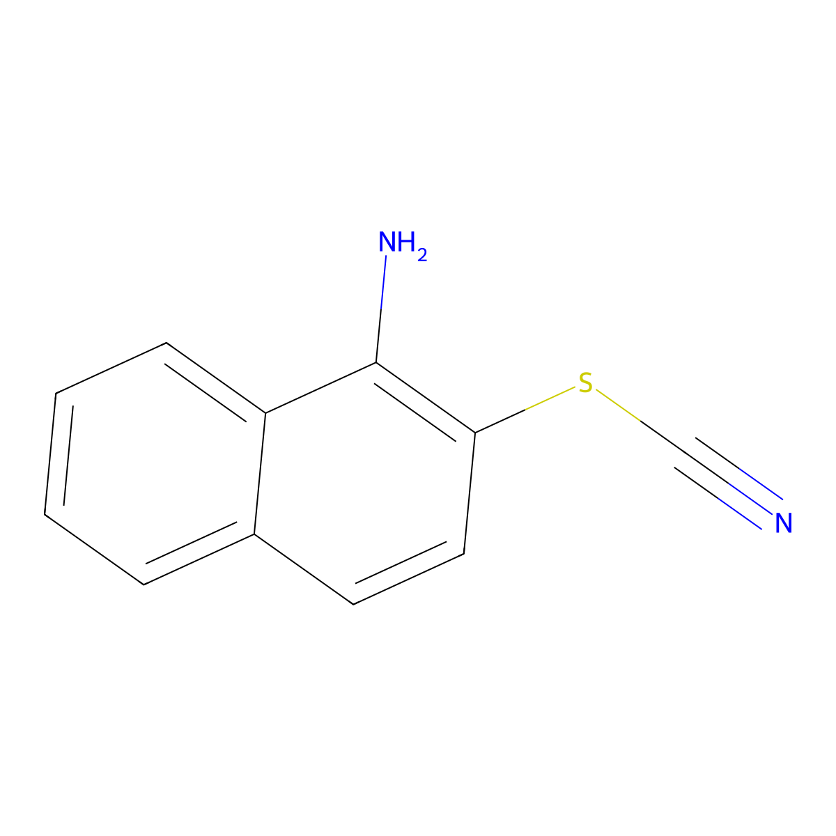 1-Aminonaphthalen-2-yl thiocyanate molecular structure, CAS 1239843-16-3