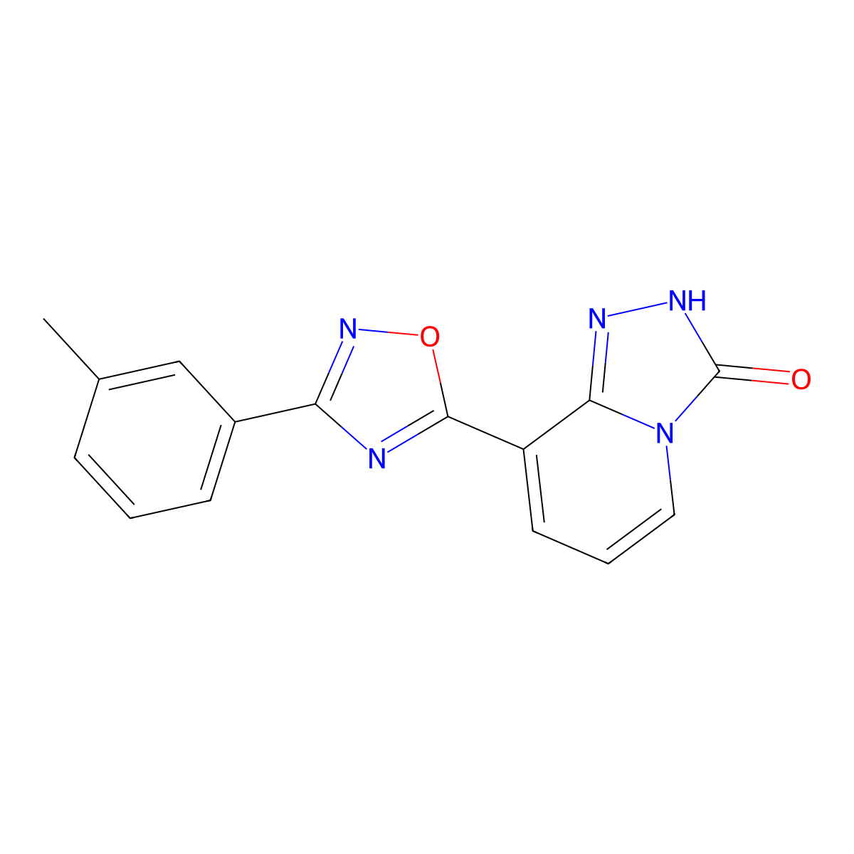8-[3-(3-methylphenyl)-1,2,4-oxadiazol-5-yl][1,2,4]triazolo[4,3-a]pyridin-3(2H)-one molecular structure, CAS 1239848-75-9