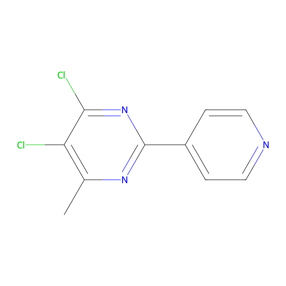 4,5-Dichloro-6-methyl-2-(pyridin-4-yl)pyrimidine molecular structure, CAS 1239850-50-0