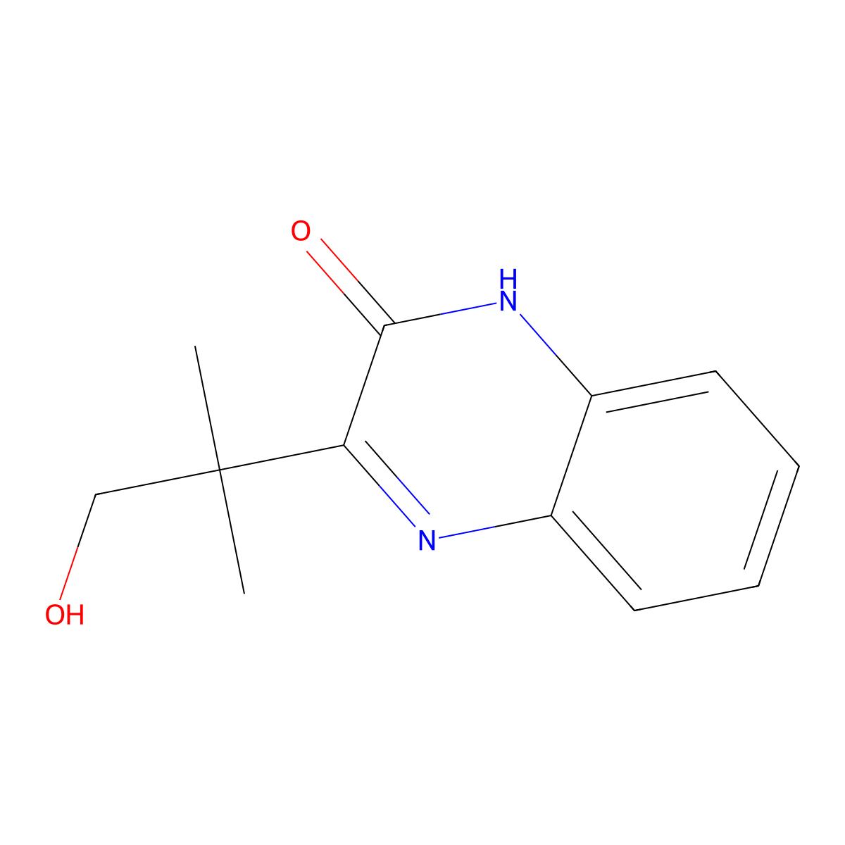 2(1H)-Quinoxalinone, 3-(2-hydroxy-1,1-dimethylethyl)- molecular structure, CAS 1239897-92-7