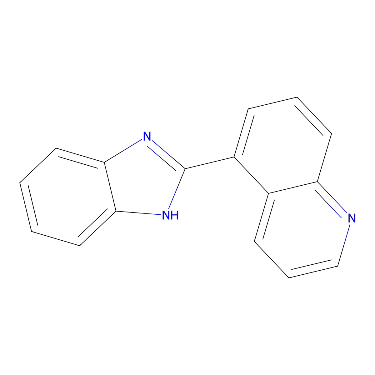 5-(1H-1,3-benzodiazol-2-yl)quinoline molecular structure, CAS 123995-39-1