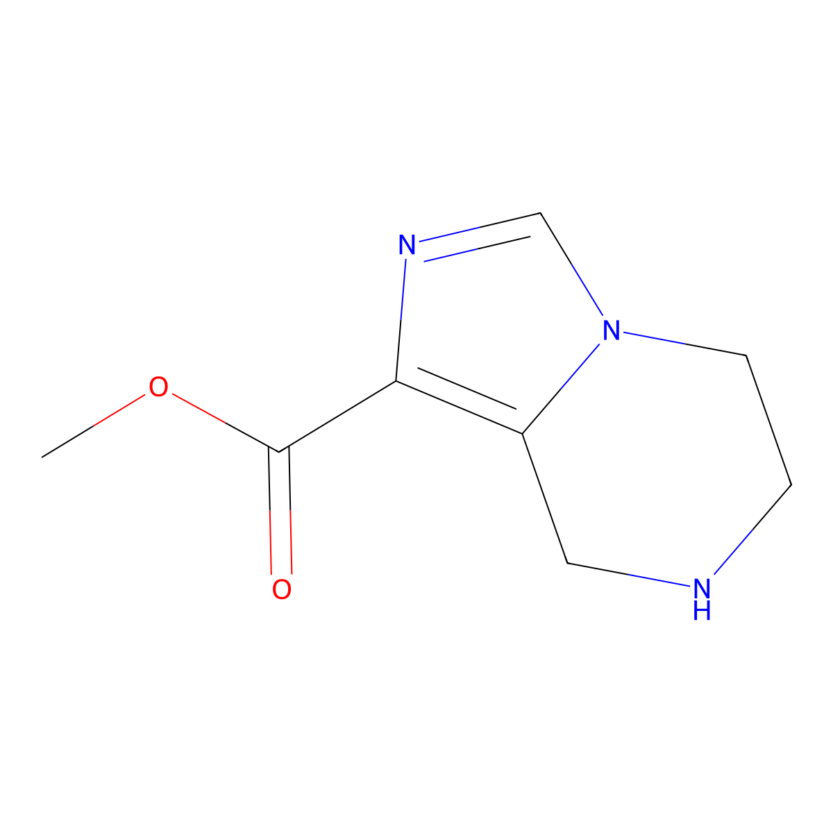 Methyl 5,6,7,8-tetrahydroimidazo[1,5-a]pyrazine-1-carboxylate molecular structure, CAS 1239953-14-0
