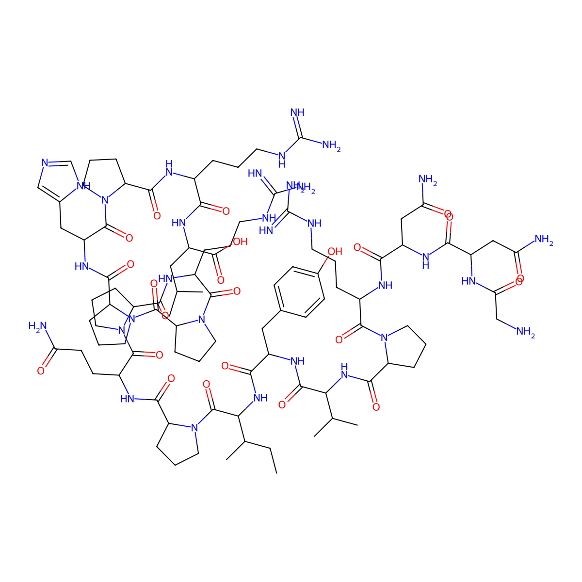 Apidaecin molecular structure, CAS 123997-21-7
